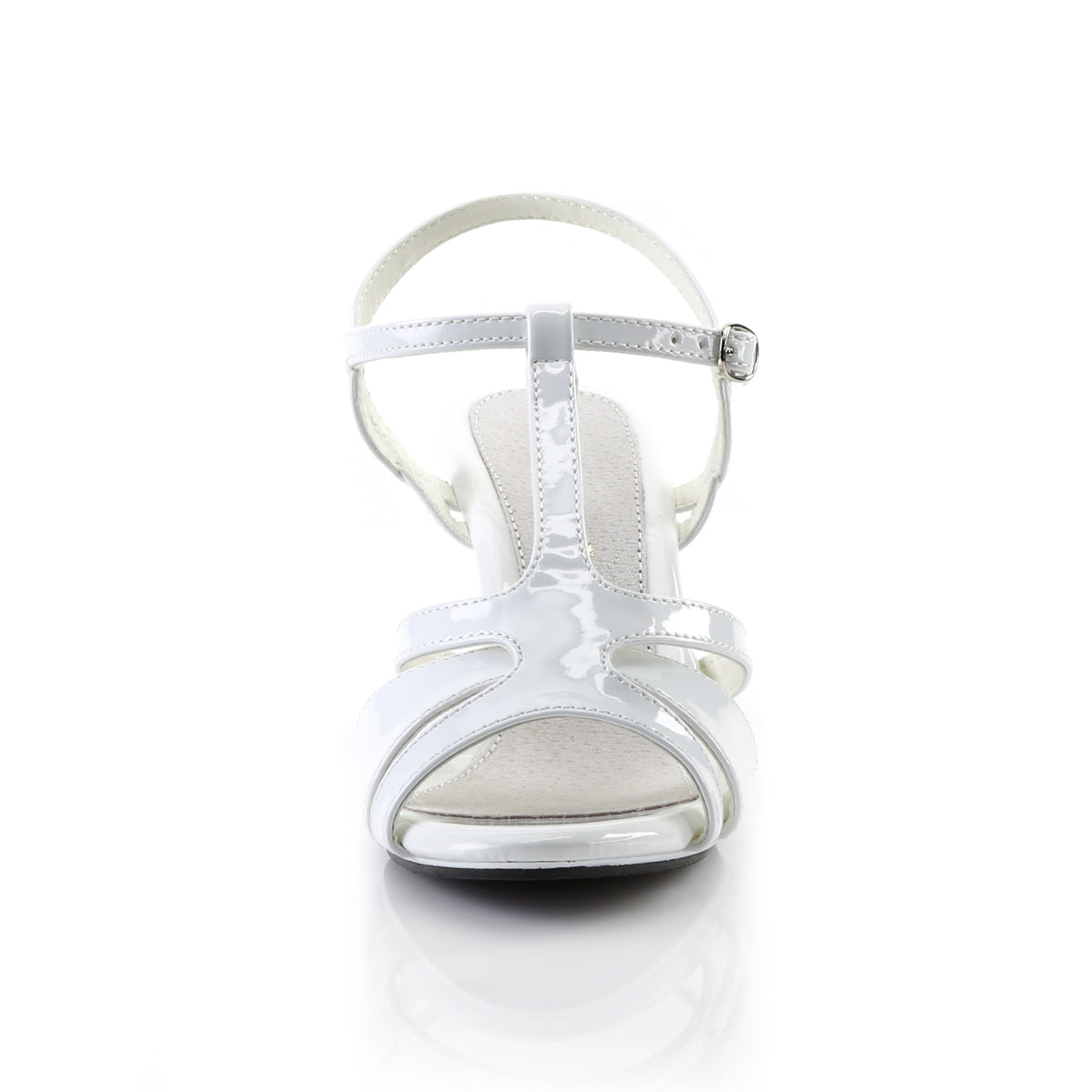 Fabulicious Womens Sandals BELLE-322 Wht Pat/Wht