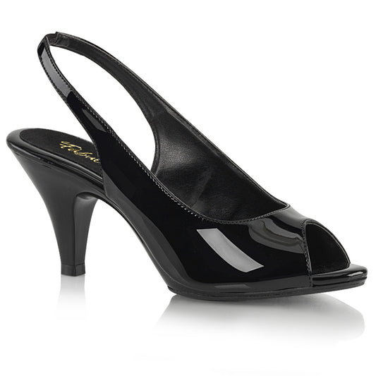 Fabulicious Womens Sandals BELLE-368 Blk Pat/Blk