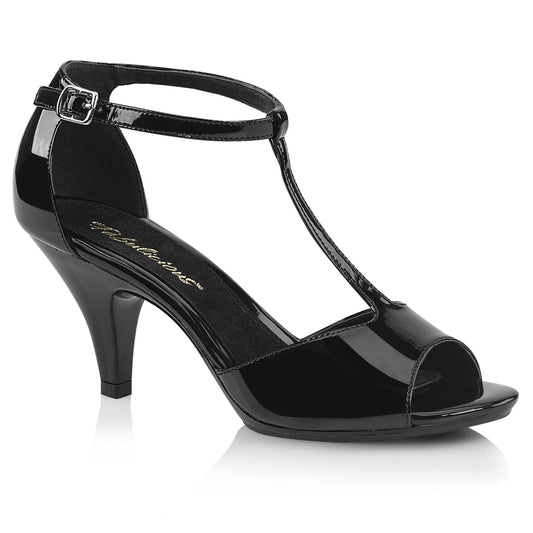 Fabulicious Womens Sandals BELLE-371 Blk Pat/Blk