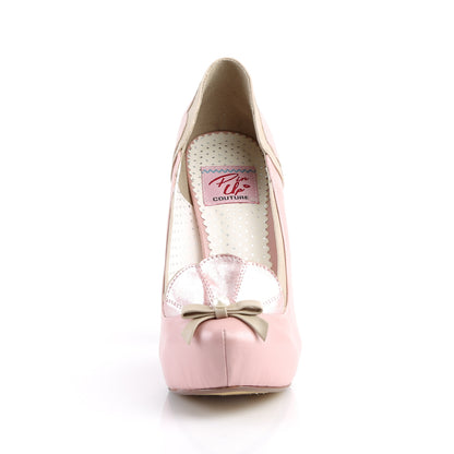 Pin Up Couture Womens Pumps BETTIE-20 B. Pink-Tan Faux Leather