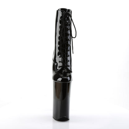 Pleaser Womens Ankle Boots BEYOND-1020 Blk Pat/Blk