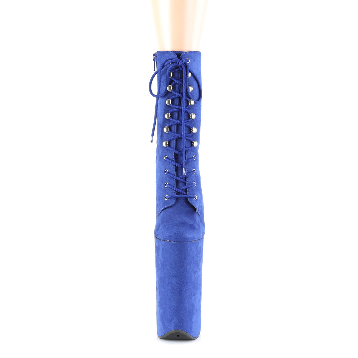 Pleaser Womens Ankle Boots BEYOND-1020FS Royal Blue Faux Suede/R.Blue F.Suede