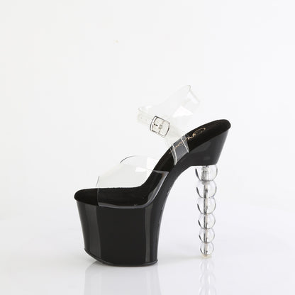 Pleaser   BLISS-708 Clr/Blk-Clr