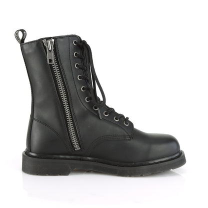 DemoniaCult Mens Boots BOLT-200 Blk Vegan Leather
