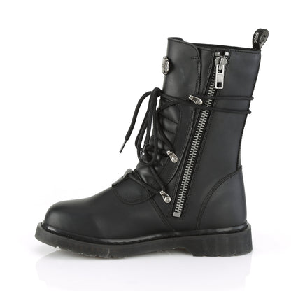 DemoniaCult Mens Boots BOLT-265 Blk Vegan Leather
