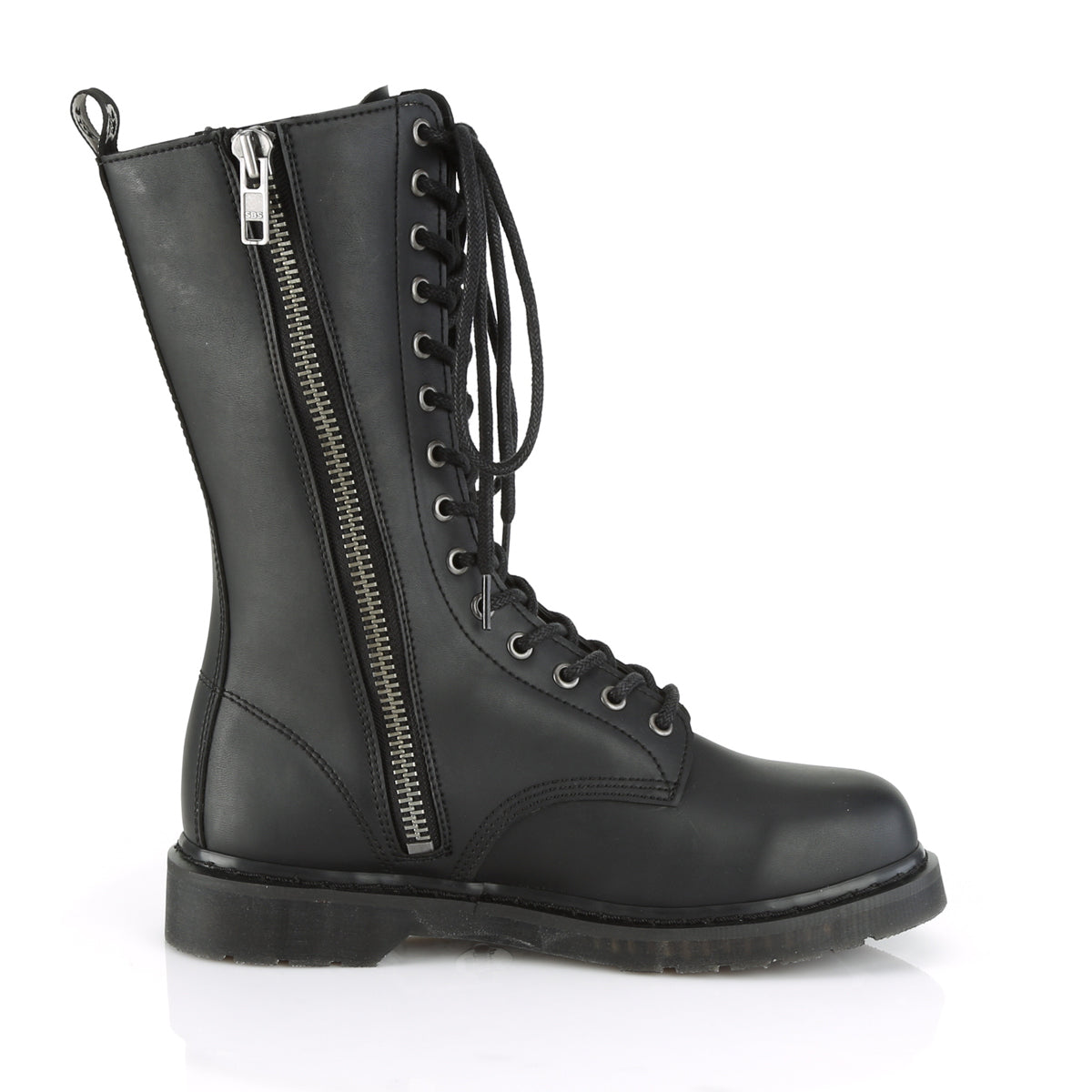 DemoniaCult Mens Boots BOLT-300 Blk Vegan Leather