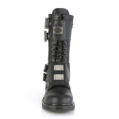 DemoniaCult Mens Boots BOLT-345 Blk Vegan Leather