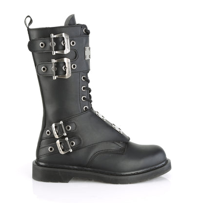DemoniaCult Mens Boots BOLT-345 Blk Vegan Leather