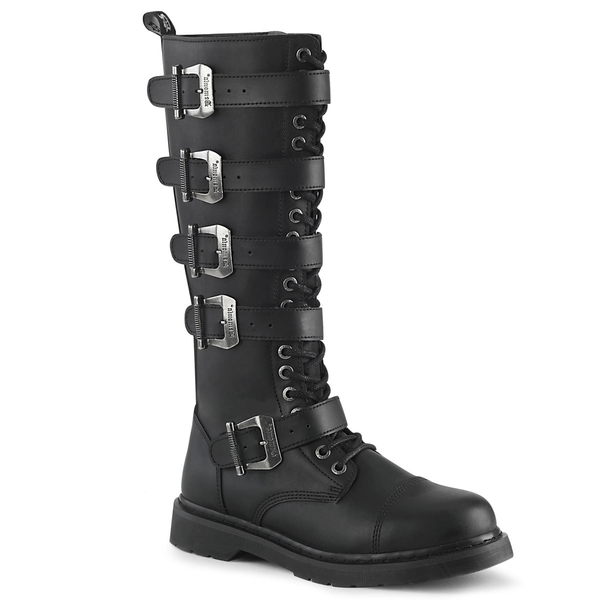 DemoniaCult Mens Boots BOLT-425 Blk Vegan Leather