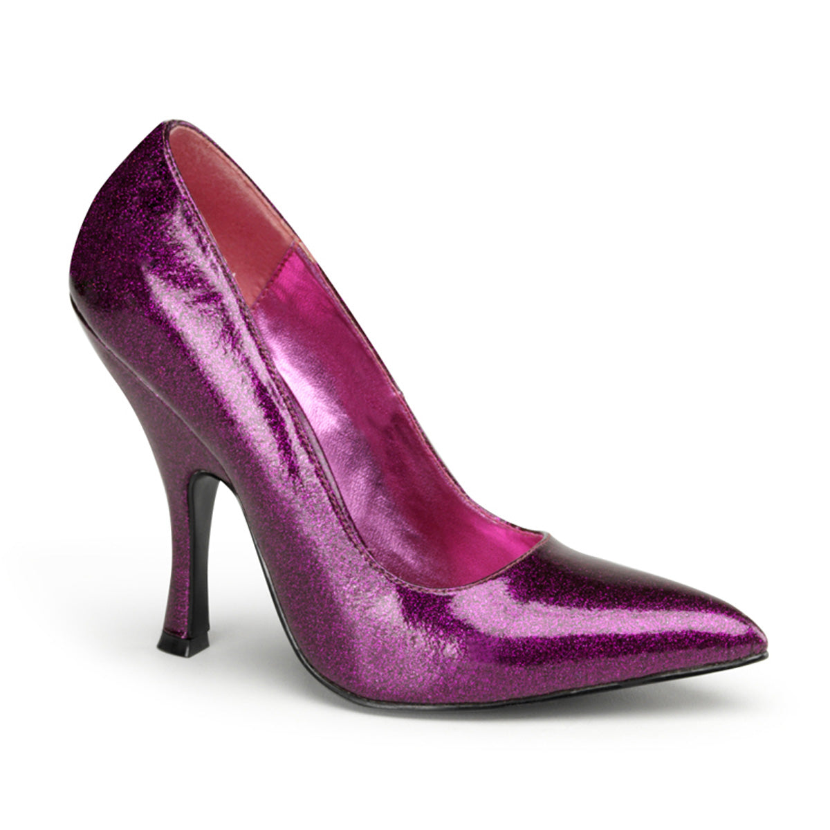 Pin Up Couture Womens Pumps BOMBSHELL-01G Fuchsia Pearlized Gltr Pat