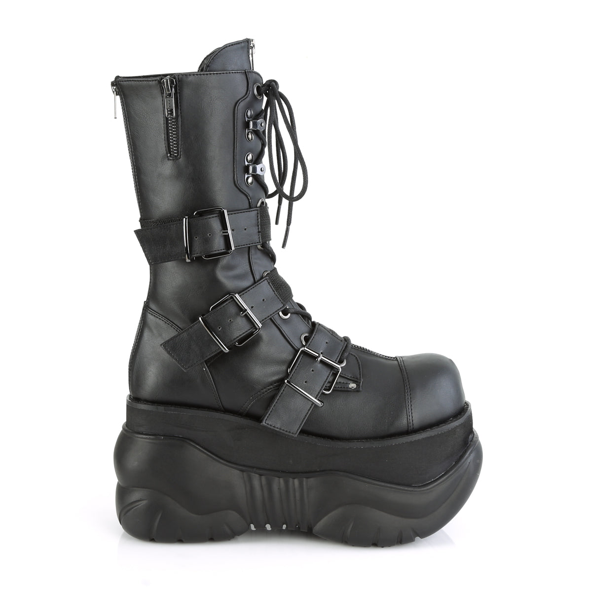 DemoniaCult Mens Boots BOXER-230 Blk Vegan Leather