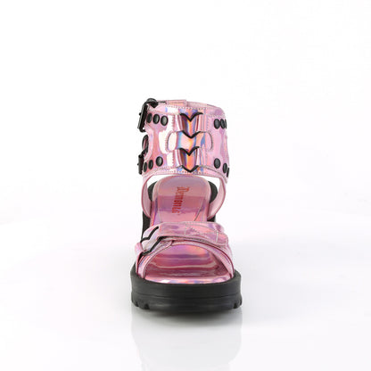 DemoniaCult  Pumps BRATTY-07 Pink Holo Pat