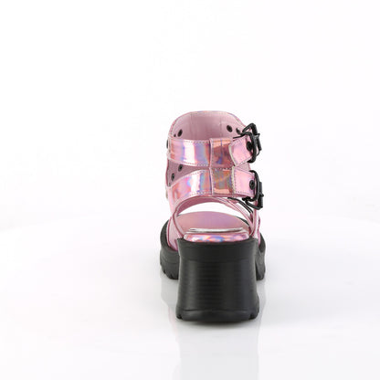 DemoniaCult  Pumps BRATTY-07 Pink Holo Pat