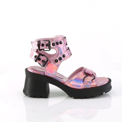 DemoniaCult  Pumps BRATTY-07 Pink Holo Pat