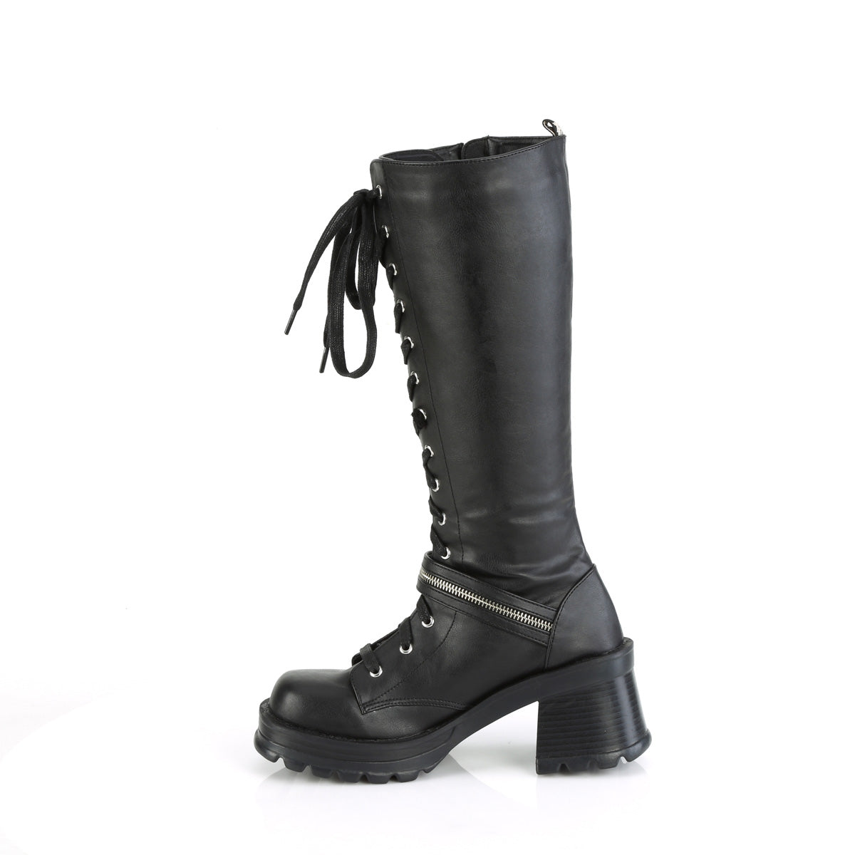 DemoniaCult  Boots BRATTY-206 Blk Vegan Leather