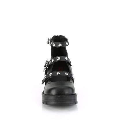 DemoniaCult  Pumps BRATTY-30 Blk Vegan Leather