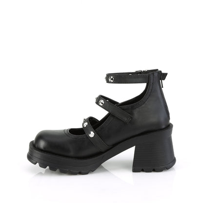 DemoniaCult  Pumps BRATTY-30 Blk Vegan Leather