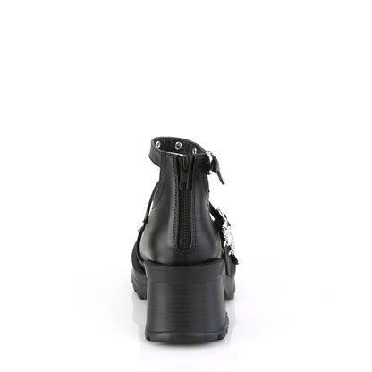 DemoniaCult  Pumps BRATTY-30 Blk Vegan Leather