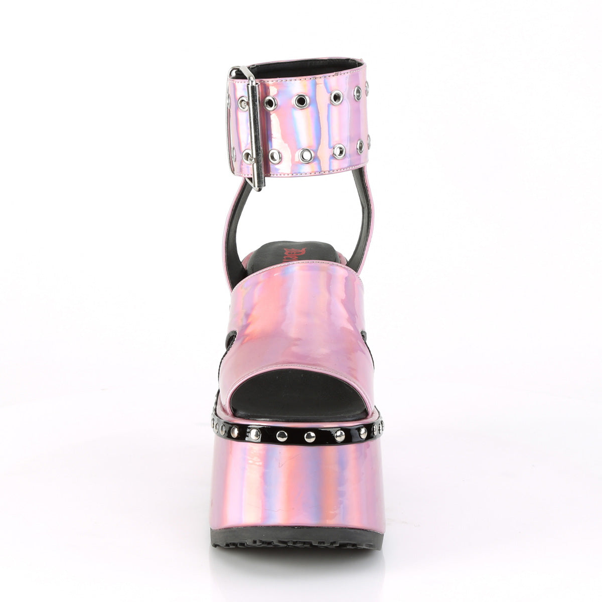 DemoniaCult Womens Sandals CAMEL-102 Pink Hologram