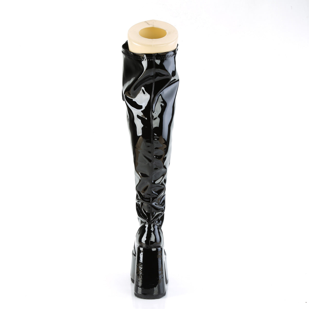 DemoniaCult  Boots CAMEL-300WC Blk Str Pat