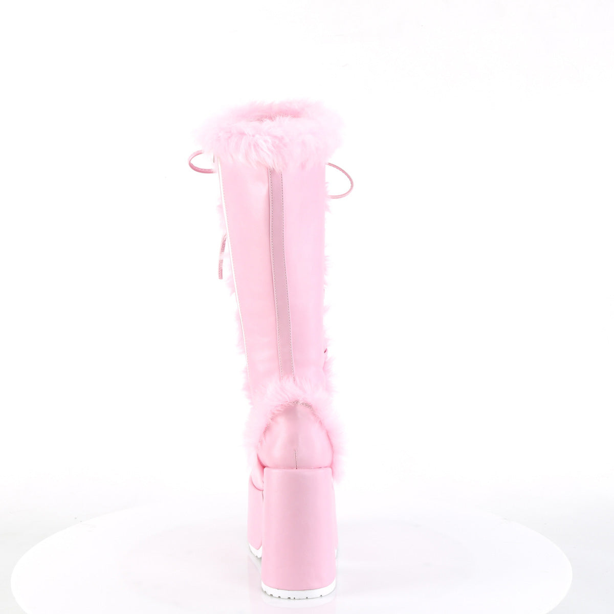 DemoniaCult  Boots CAMEL-311 Pastel Pink Vegan Leather