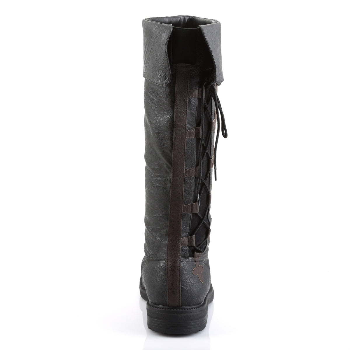 Funtasma Mens Boots CAPTAIN-110 Blk-Brown Distressed Pu