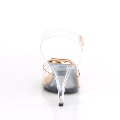 Fabulicious Womens Sandals CARESS-408 Clr-Rose Gold/Clr