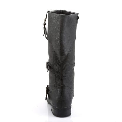 Funtasma Mens Boots CARRIBEAN-299 Blk Distressed Pu