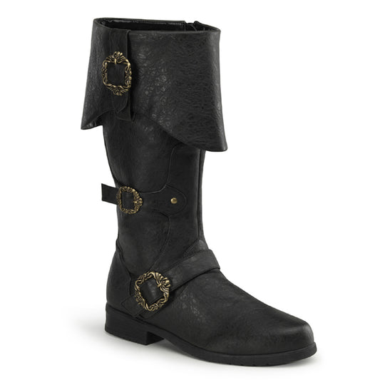 Funtasma Mens Boots CARRIBEAN-299 Blk Distressed Pu