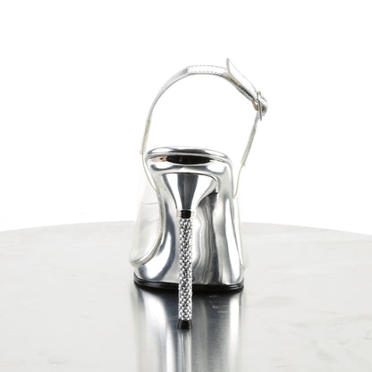 Fabulicious Womens Sandals CHIC-18 Clr-Slv Pu/Slv Chrome