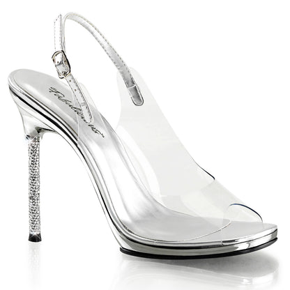 Fabulicious Womens Sandals CHIC-18 Clr-Slv Pu/Slv Chrome