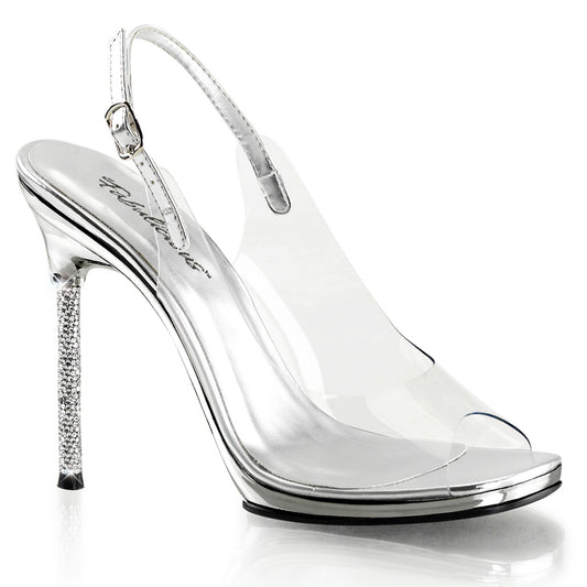 Fabulicious Womens Sandals CHIC-18 Clr-Slv Pu/Slv Chrome