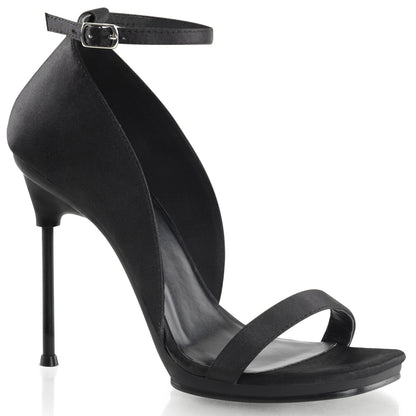 Fabulicious Womens Sandals CHIC-35 Blk Satin/Blk Matte