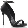 Fabulicious Womens Sandals CHIC-35 Blk Satin/Blk Matte