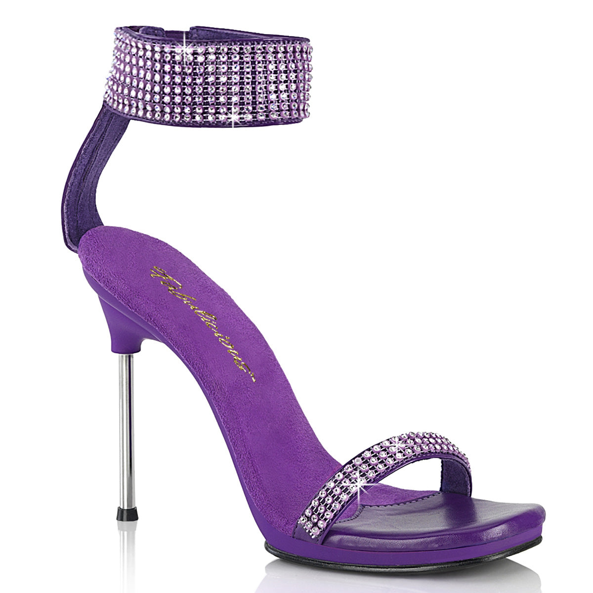 Fabulicious   CHIC-40 Purple Faux Leather-RS/Purple