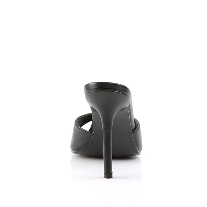 Pleaser Womens Pumps CLASSIQUE-01 Blk Kid Pu