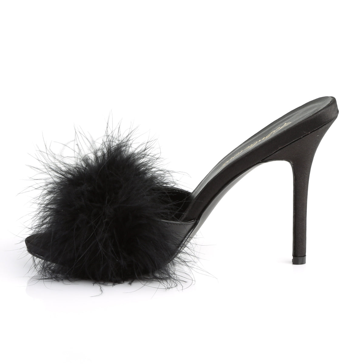 Fabulicious Womens Sandals CLASSIQUE-01F Blk Pu-Fur
