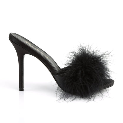 Fabulicious Womens Sandals CLASSIQUE-01F Blk Pu-Fur
