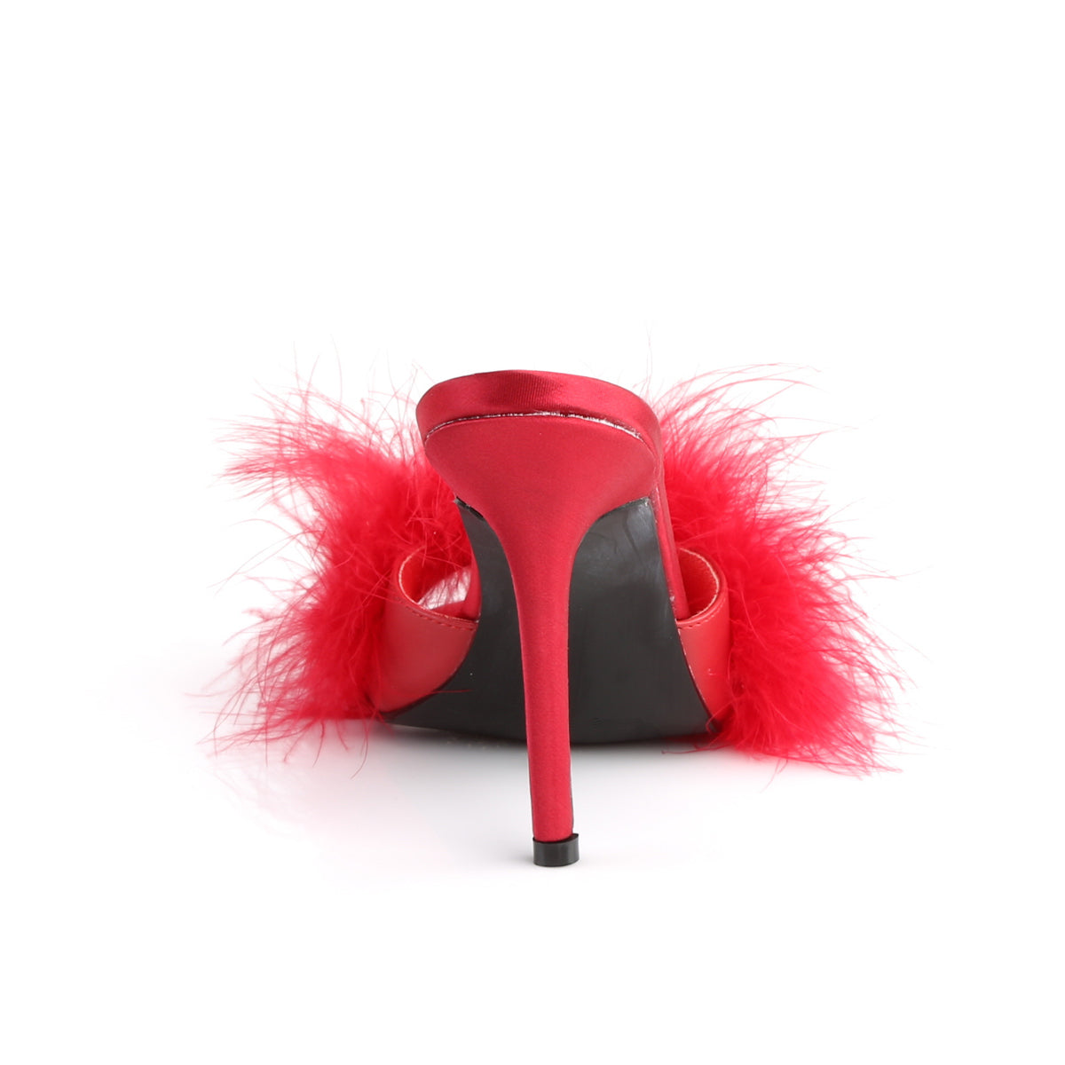 Fabulicious Womens Sandals CLASSIQUE-01F Red Pu-Fur
