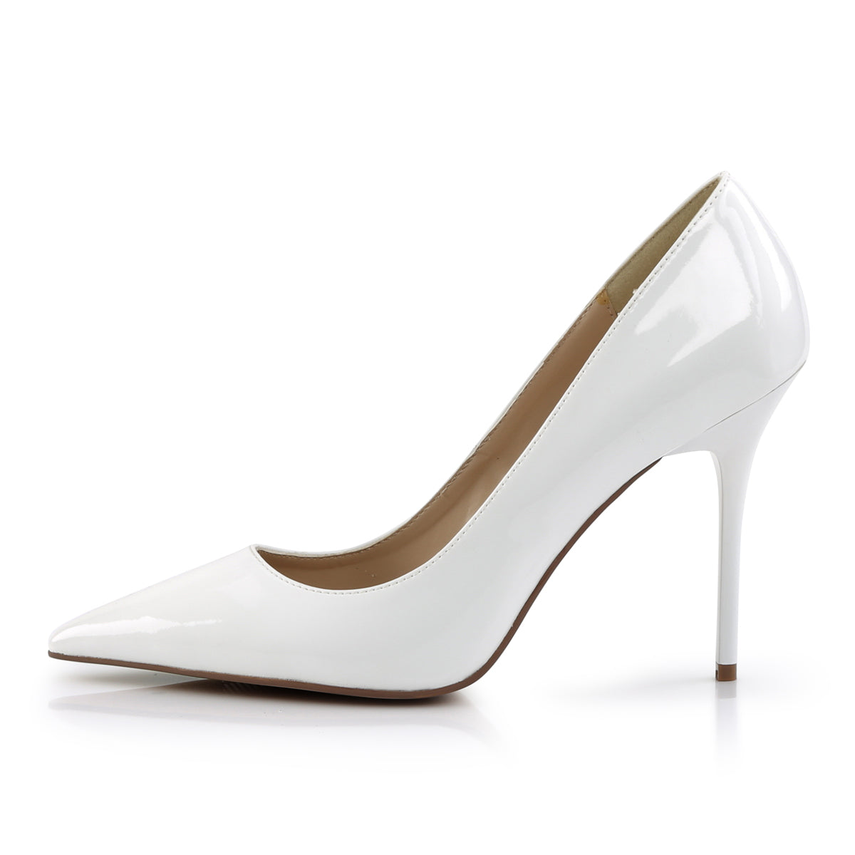 Pleaser Womens Pumps CLASSIQUE-20 Wht Pat