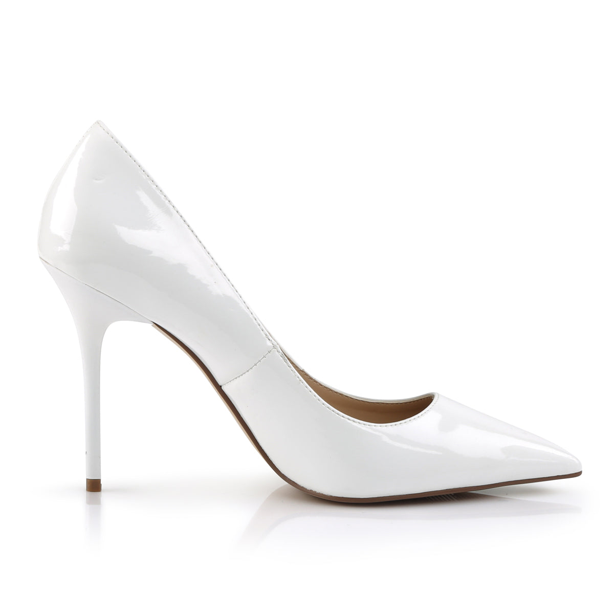Pleaser Womens Pumps CLASSIQUE-20 Wht Pat