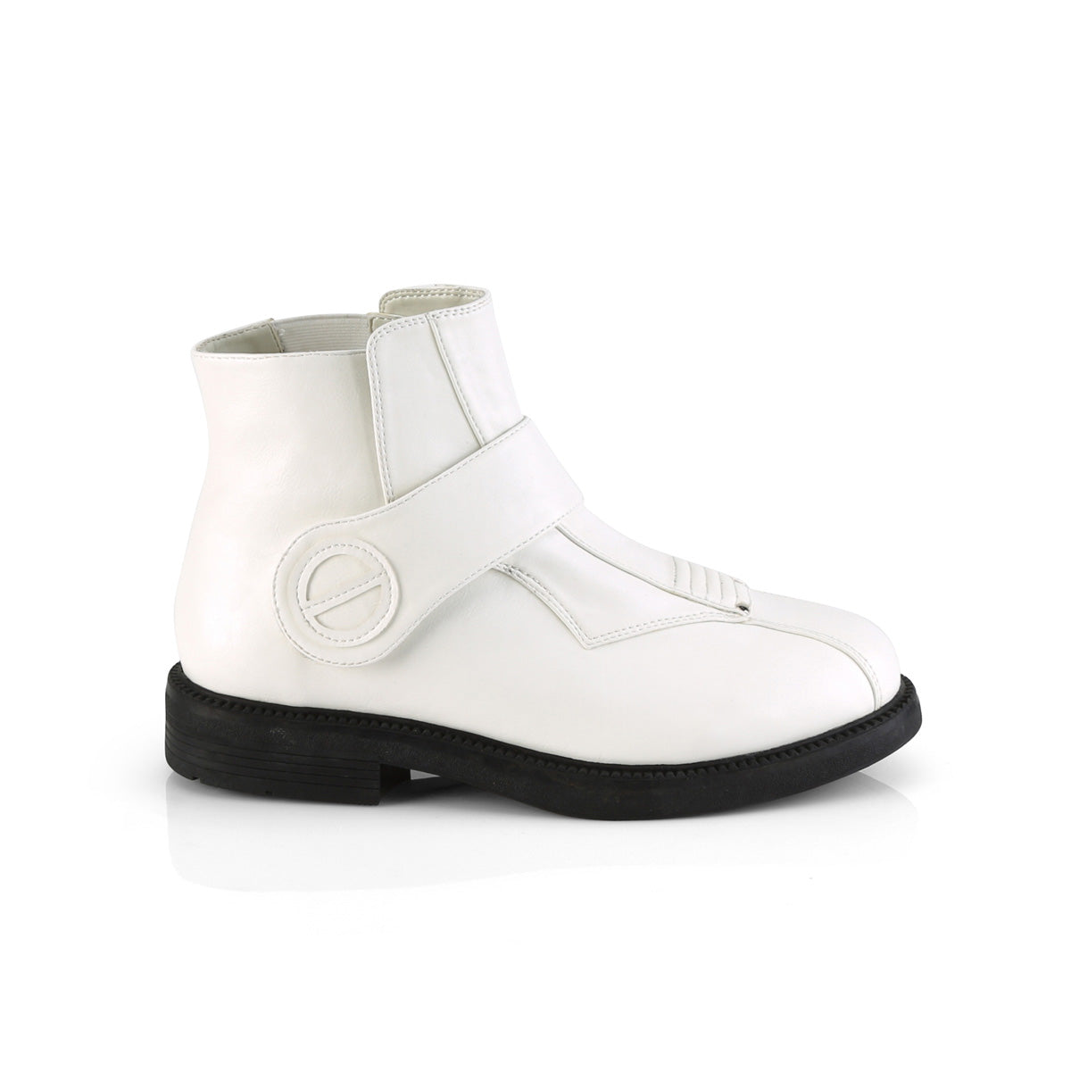 Funtasma Mens Boots CLONE-102 White Faux Leather