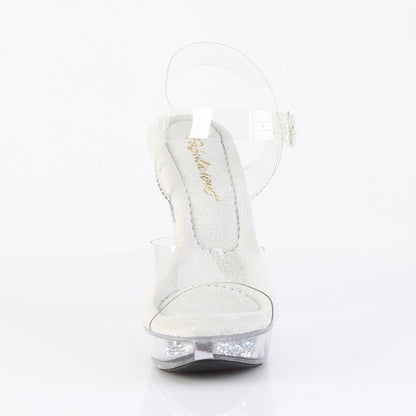 Fabulicious Women's Shoes COCKTAIL-508RSI Clr/Clr-Slv AB RS