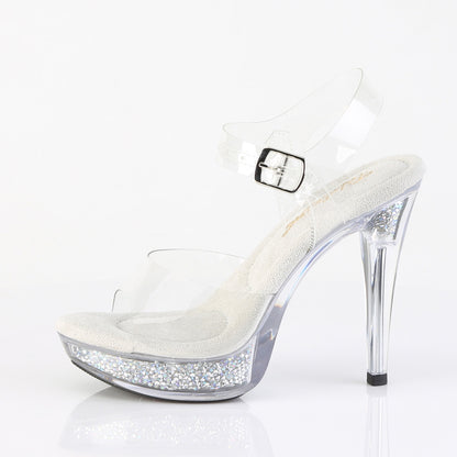 Fabulicious Women's Shoes COCKTAIL-508RSI Clr/Clr-Slv AB RS