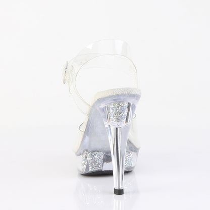 Fabulicious Women's Shoes COCKTAIL-508RSI Clr/Clr-Slv AB RS