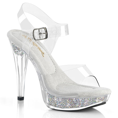 Fabulicious Women's Shoes COCKTAIL-508RSI Clr/Clr-Slv AB RS