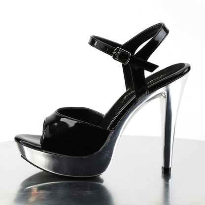 Fabulicious Womens Sandals COCKTAIL-509 Blk/Slv Chrome