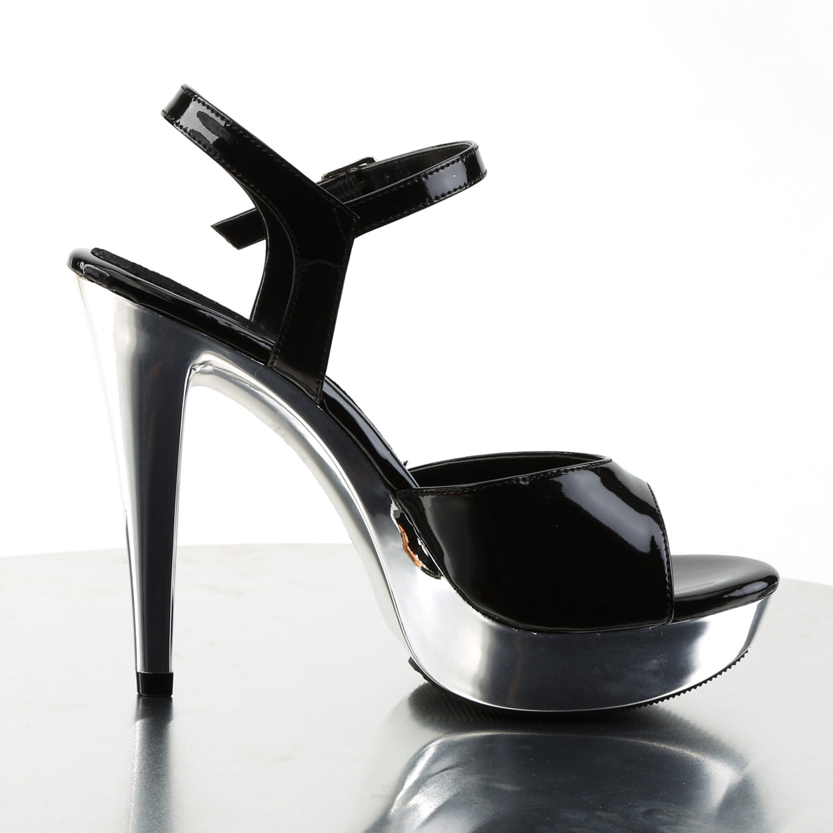 Fabulicious Womens Sandals COCKTAIL-509 Blk/Slv Chrome