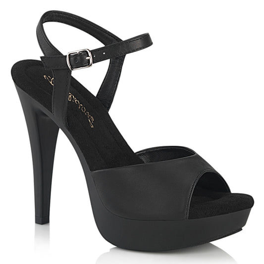 Fabulicious Women's Shoes COCKTAIL-509 Blk Faux Leather/Blk Matte