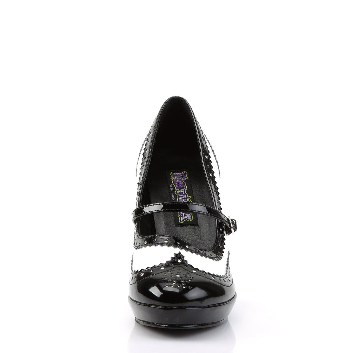 Funtasma Womens Pumps CONTESSA-06 Blk-Wht Pat